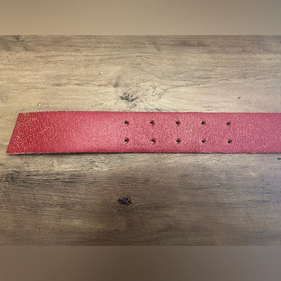 Authentic Vintage Miu Miu Red Leather Belt - Picture 8 of 9